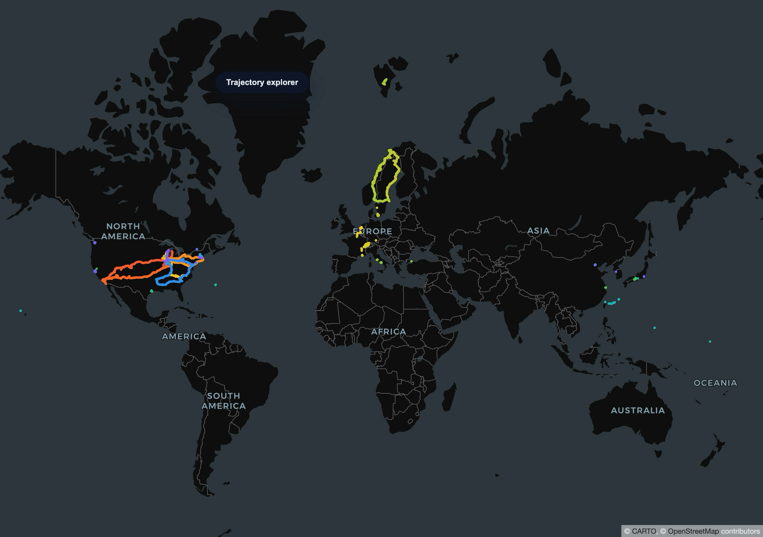 Global rainbow worldview map